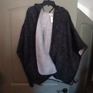 Ann Taylor Hooded Cape 20/22